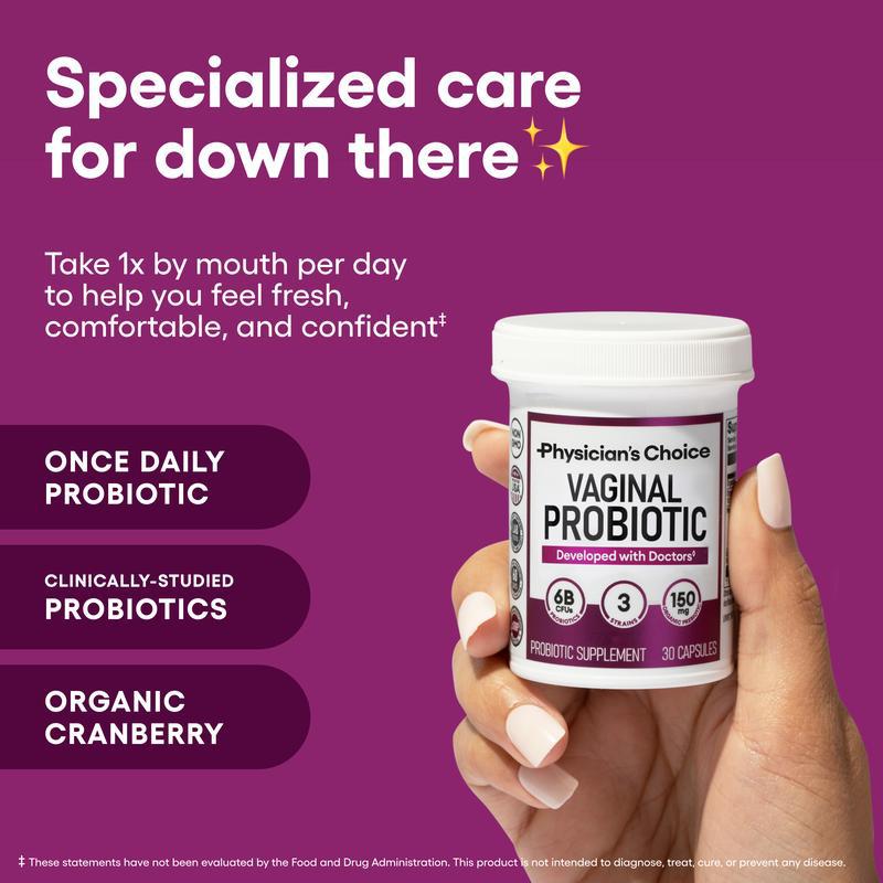 Cranberry capsules balance probiotics