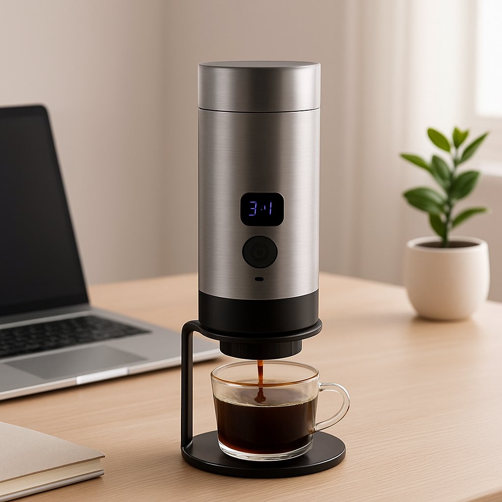 Portable Capsule Coffee Maker — Cordless Hot & Cold Espresso