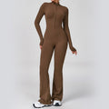 Zip-Up Flared Bodysuit